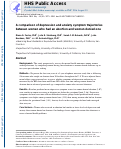 Cover page: A comparison of depression and anxiety symptom trajectories between women who had an abortion and women denied one