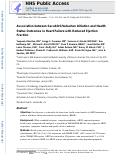 Cover page: Association Between Sacubitril/Valsartan Initiation and Health Status Outcomes in&nbsp;Heart&nbsp;Failure With Reduced Ejection&nbsp;Fraction