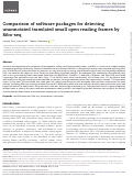 Cover page: Comparison of software packages for detecting unannotated translated small open reading frames by Ribo-seq