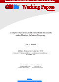 Cover page: Multiple Objectives and Central Bank Tradeoffs Under Flexible Inflation Targeting