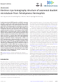 Cover page: Electron cryo-tomography structure of axonemal doublet microtubule from Tetrahymena thermophila