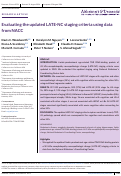 Cover page: Evaluating the updated LATE‐NC staging criteria using data from NACC