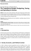 Cover page: The Teapublican Budget: Budgeting, Taxing, and Spending in Arizona