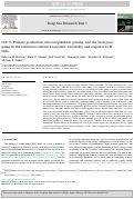 Cover page: CCE V: Primary production, mesozooplankton grazing, and the biological pump in the California Current Ecosystem: Variability and response to El Niño