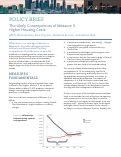 Cover page: The Likely Consequences of Measure S: Higher Housing Costs