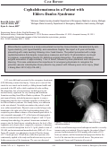 Cover page: Cephalohematoma in a Patient with Ehlers-Danlos Syndrome