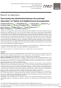 Cover page: Uncovering the relationship between food-related discussion on Twitter and neighborhood characteristics