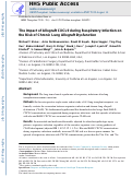 Cover page: The Impact of Allograft CXCL9 during Respiratory Infection on the Risk of Chronic Lung Allograft Dysfunction.