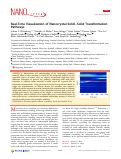 Cover page: Real-Time Visualization of Nanocrystal Solid–Solid Transformation Pathways