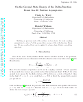 Cover page: On the ground state energy of the delta-function fermi gas II: Further asymptotics