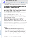 Cover page: Internal Working Models of Attachment Relationships and HIV Outcomes Among Women Living With HIV