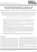 Cover page: Spatiotemporal pharmacodynamics of meropenem- and tobramycin-treated Pseudomonas aeruginosa biofilms.