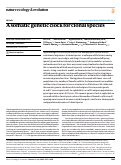 Cover page: A somatic genetic clock for clonal species.