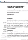 Cover page: Editorial: Postharvest Ripening, Senescence, and Technology