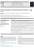 Cover page: Prediction of the early recurrence in spinal giant cell tumor of bone using radiomics of preoperative CT: Long-term outcome of 62 consecutive patients