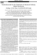 Cover page: Pembrolizumab for the Treatment of Advanced Salivary Gland Carcinoma