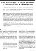 Cover page: Using Airborne Lidar to Discern Age Classes of Cottonwood Trees in a Riparian Area