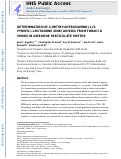 Cover page: Determination of 4-(Methylnitrosamino)-1-(3-Pyridyl)-1-Butanone (NNK) arising from tobacco smoke in airborne particulate matter