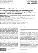 Cover page: HFC-152a and HVC-134a Emission Estimates and Characterization of CFCs, CFC Replacements, ad other Halogenated Solvents Measured during the 2008 ARCTAS Campaign (CARB Phase) over the South Coast Air Basin of California