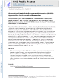 Cover page: Observational Health Data Sciences and Informatics (OHDSI): Opportunities for Observational Researchers.