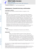 Cover page: Epileptogenesis, traumatic brain injury, and biomarkers