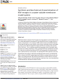 Cover page: Synthesis and biochemical characterization of EGF receptor in a water-soluble membrane model system