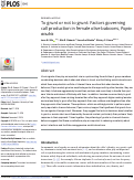 Cover page: To grunt or not to grunt: Factors governing call production in female olive baboons, Papio anubis