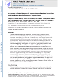 Cover page: Accuracy of initial diagnostic impressions of autism in toddlers and behaviors that inform these impressions.