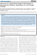 Cover page: Discovery of a Novel Dual Fungal CYP51/Human 5-Lipoxygenase Inhibitor: Implications for Anti-Fungal Therapy