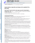 Cover page: Gut microbiota composition and relapse risk in pediatric MS: A pilot study