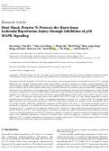 Cover page: Heat Shock Protein 70 Protects the Heart from Ischemia/Reperfusion Injury through Inhibition of p38 MAPK Signaling