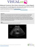 Cover page: Bilateral Common Iliac Artery Aneurysm, a Case Report