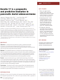 Cover page: Keratin 17 is a prognostic and predictive biomarker in pancreatic ductal adenocarcinoma.