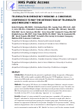 Cover page: Telehealth in emergency medicine: A consensus conference to map the intersection of telehealth and emergency medicine.
