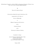 Cover page: Methodological, Linguistic, and Social Effects in Language Alternation: Evidence from Voice Onset Time in Spanish-English Bilinguals