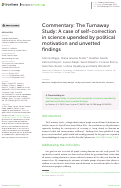 Cover page: Commentary: The Turnaway Study: A case of self-correction in science upended by political motivation and unvetted findings