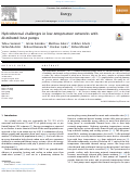 Cover page: Hydrothermal challenges in low-temperature networks with distributed heat pumps