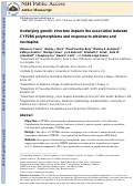 Cover page: Underlying genetic structure impacts the association between CYP2B6 polymorphisms and response to efavirenz and nevirapine