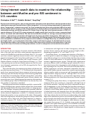 Cover page: Using Internet search data to examine the relationship between anti-Muslim and pro-ISIS sentiment in U.S. counties.