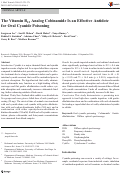 Cover page: The Vitamin B12 Analog Cobinamide Is an Effective Antidote for Oral Cyanide Poisoning