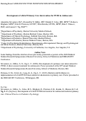 Cover page: Development of a Brief Primary Care Intervention for PTSD in Adolescents