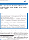 Cover page: RNA-seq analyses of blood-induced changes in gene expression in the mosquito vector species, Aedes aegypti