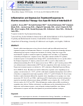 Cover page: Inflammation and depression treatment response to electroconvulsive therapy: Sex-specific role of interleukin-8