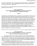 Cover page: The Language Divide-The Persistence of English Proficiency as a Gateway to the Internet: The Cases of Armenia, Azerbaijan, and Georgia