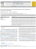 Cover page: Trends and structural factors affecting health equity in the United States at the local level, 1990–2019