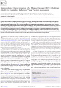 Cover page: Immunologic Characterization of a Rhesus Macaque H1N1 Challenge Model for Candidate Influenza Virus Vaccine Assessment