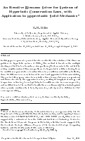 Cover page: An iterative Riemann solver for systems of hyperbolic conservation law s, with application to hyperelastic solid mechanics