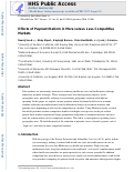 Cover page: Effects of payment reform in more versus less competitive markets