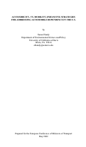 Cover page: Accessibility- vs. Mobility-Enhancing Strategies for Addressing Automobile Dependence in the U.S.