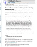 Cover page: There Is no Theory-Free Measure of Swaps in Visual Working Memory Experiments.